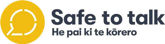 Safe to talk logo. Clicks through to the Safe to Talk website.